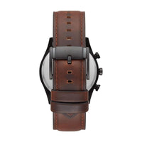 Fossil Sullivan Reloj de Pulsera Multifunción de Moda con Correa de Cuero Marrón para Hombre