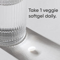 Biotina con aceite de coco para piel y cabello, no transgénicos, sin gluten, 120 minicápsulas vegetarianas