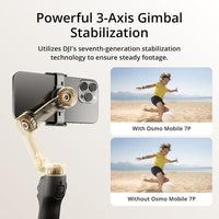 DJI Osmo Mobile 7P Estabilizador Gimbal para iPhone y Android con seguimiento, extensión, trípode y carga