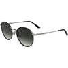 Lentes de sol Calvin Klein CK25101S con diseño redondo y marco de metal, incluyendo almohadillas nasales ajustables para mayor comodidad