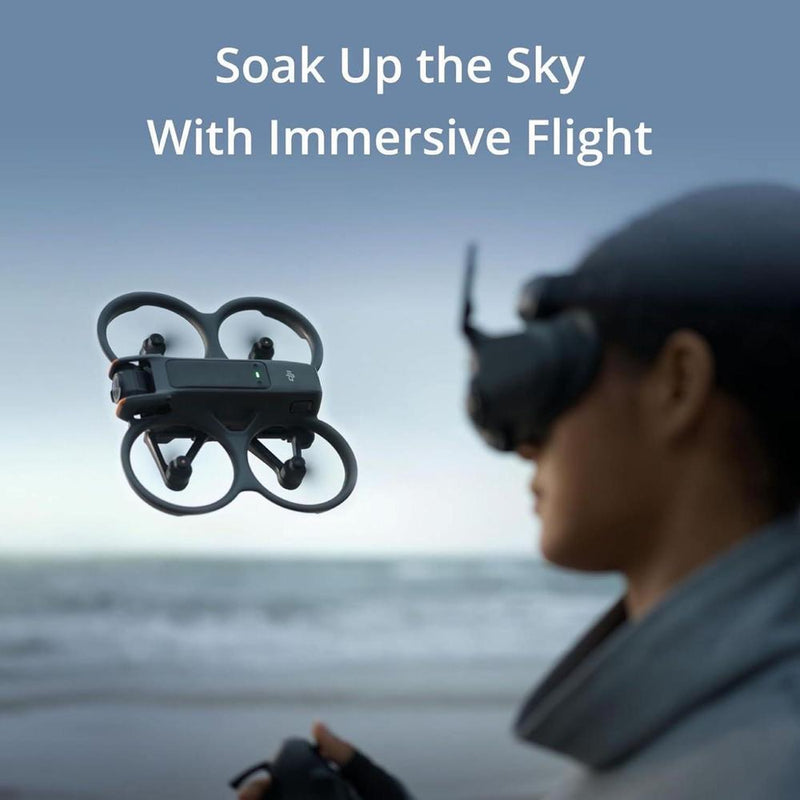 DJI Avata 2 Fly More Combo con batería y Goggles, dron FPV 4K de experiencia inmersiva, para principiantes y contenido POV