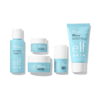 e.l.f. SKIN Holy Hydration! Kit de cuidado de la piel hidratante con limpiador, bálsamo, hidratante y crema noche, vegano y libre de crueldad