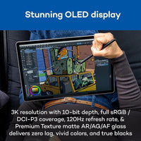 Wacom MovinkPad Pro 14, tableta gráfica móvil Android. Pantalla OLED, Pro Pen 3 sin batería, 12GB RAM, 256GB almacenamiento