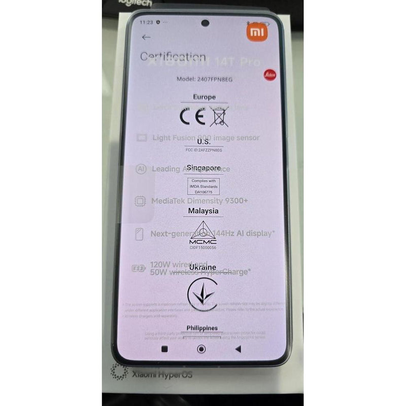 Xiaomi 14T Pro Ai 5G, 6.67 Pulgadas, 512GB 12GB, Gris Titanio, Global Desbloqueado, Cámara Leica 50 MP