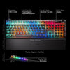 Teclado SteelSeries Apex Pro Gen 3 con interruptores OmniPoint 3.0 y retroiluminación RGB, ofrece rápida actuación ajustable y precisión
