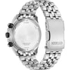 Reloj cronógrafo clásico Eco-Drive de Citizen para hombre en acero inoxidable con calendario perpetuo y taquímetro
