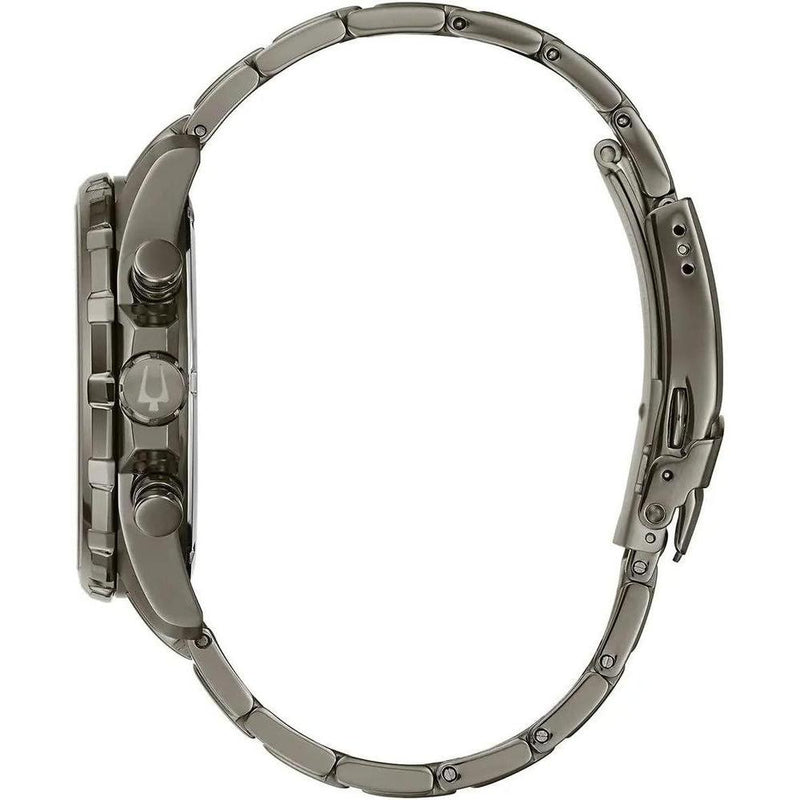 Reloj cronógrafo para hombre Bulova Marine Star, diseño elegante con 6 manecillas y acero inoxidable gris