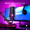 Micrófono USB tipo antorcha ROCCAT, audio de grado de estudio, iluminación RGB AIMO, para transmisión, grabación, podcasting y silencio