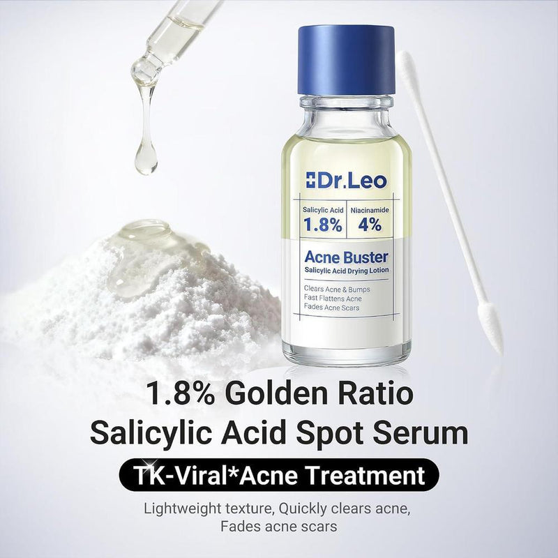 Tratamiento De Manchas De Acné Con Ácido Salicílico Dr.Leo 1.8%, 20ml