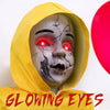 Decoraciones de Halloween para exteriores, animatrónica de tamaño real con globo brillante y sensor activado por sonido