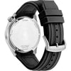 Citizen Reloj deportivo casual Eco Drive para hombre, resistente al agua y manecillas luminosas, Correa de poliuretano negro