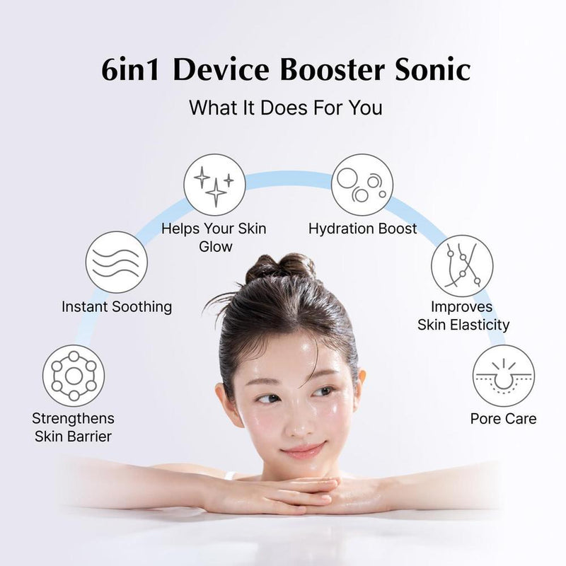 Booster Sonic con gel de refuerzo de humedad, juego de piel de vidrio