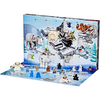 Calendario de Adviento Star Wars con 24 Sorpresas, Incluye Figuras y Vehículos para Niños y Niñas Mayores de 4 Años