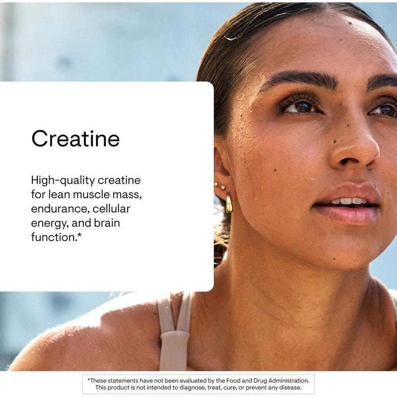 Creatina Thorne Research en polvo para energía y masa muscular con certificación NSF en deporte, 16 oz