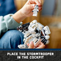 LEGO Star Wars Stormtrooper Mech 75370 coleccionable para niños con cabina, bláster y minifigura icónica