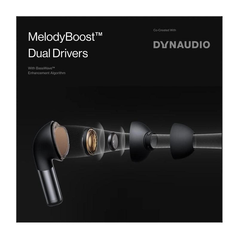 OnePlus Buds Pro 2, calidad de sonido audiófilo creativa con Dynaudio ANC y audio espacial, duración extendida, Bluetooth 5.3