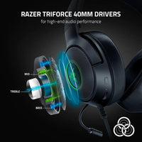 Auriculares Razer Kraken V3 X USB para juegos con micrófono cardioide y sonido 7.1 RGB