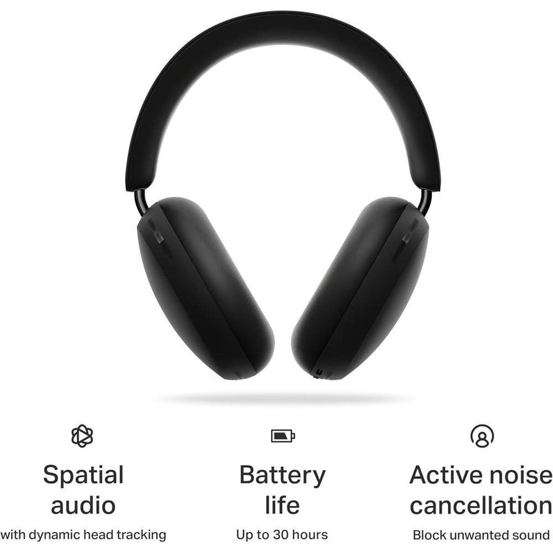 Auriculares Sonos Ace Inalámbricos Supraaurales Con Cancelación De Ruido Dolby Atmos Negro