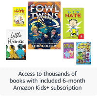 Amazon Kindle Kids 16GB con 6 meses de Amazon Kids+, incluye cubierta, libros sin anuncios y pantalla sin reflejos