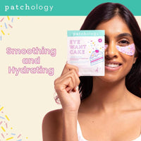 Patchology Eye Want Cake Parches Hidratantes y Suavizantes para Ojos Hinchados, Ojeras y Líneas Finas Pack de 5