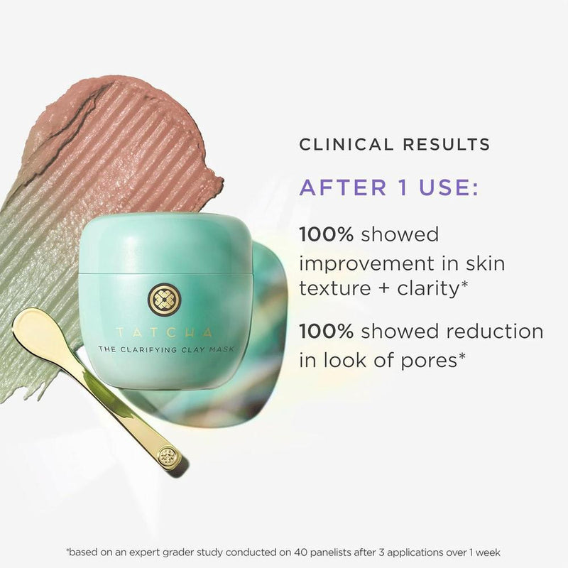 Tatcha Clarifying Clay Mask, Crema Exfoliante Con Calentamiento Para Purificar Piel 50ml