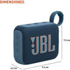 Altavoz Bluetooth portátil JBL Go 4, impermeable, sonido potente y batería de 7 horas, en parte con materiales reciclados, azul