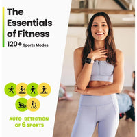 Amazfit Bip 5 Core - Reloj inteligente con duración de batería de 11 días, 120+ modos deportivos, monitor de salud, Negro