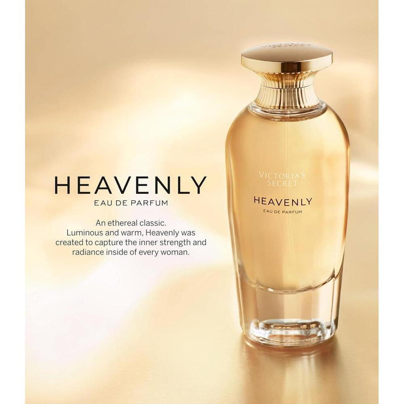 Victoria's Secret Heavenly Eau de Parfum, notas de almizcle dorado, sándalo de vainilla y jazmín blanco