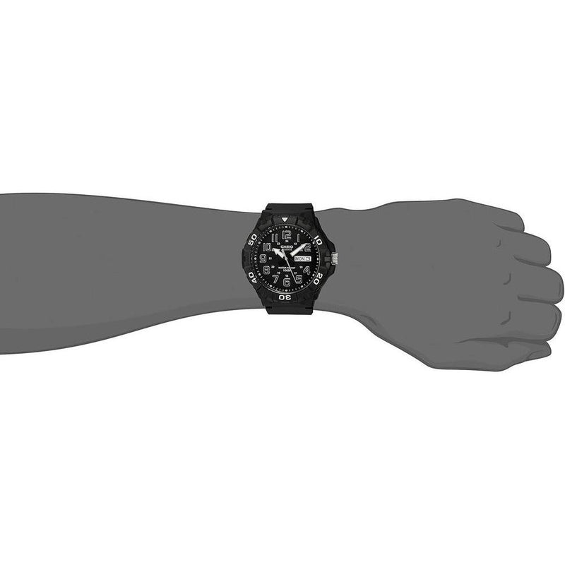 Reloj Analógico Casio para Hombre, Diseño Deportivo, Resistente al Agua con Visualización de Fecha y Bisel Giratorio