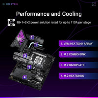ASUS ROG Strix Z890-E Gaming WiFi Intel Z890 LGA 1851 ATX Placa Base con IA Avanzada, DDR5, WiFi 7 y Más