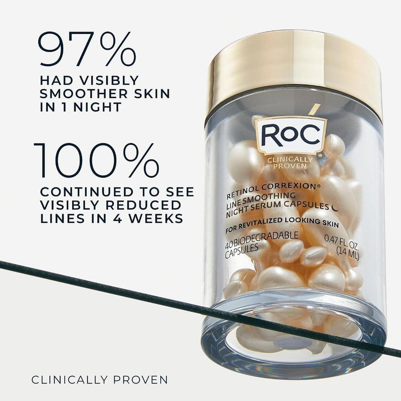 Roc Retinol Correxion Suero Noche Antienvejecimiento Para Arrugas Y Líneas Finas 30ml