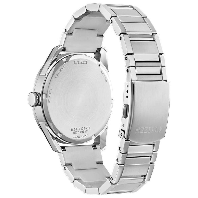 Reloj clásico Citizen Eco-Drive para hombre con indicador de día y fecha, de acero inoxidable