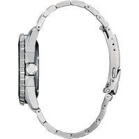 Citizen Eco-Dive Promaster Dive, reloj de pulsera de acero inoxidable plateado para hombre con esfera verde, 3 manecillas y calendario