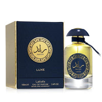 Perfume Lattafa RA'ED LUXE EAU DE PARFUM SPRAY fragancia ámbar picante para mujeres y hombres, 100 ml