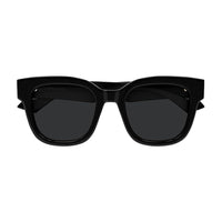 Gafas de sol Gucci cuadradas extragrandes para mujer, marco grueso con detalles de logotipo en tono dorado, lentes no polarizadas