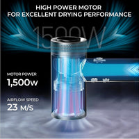 Secador de pelo TYMO profesional con difusor, tecnología iónica, motor de alta velocidad, 4 temperaturas y 3 velocidades