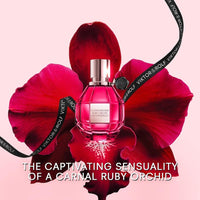 Viktor&Rolf Flowerbomb Ruby Orchid Eau de Parfum, perfume femenino floral y afrutado con vainilla y melocotón