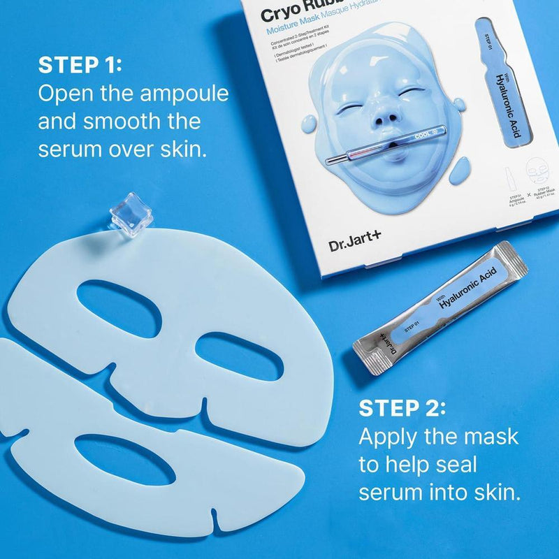 Mascarilla Coreana Dr.Jart+ Cryo Rubber Con Ampolla Sérum Enfría E Hidrata