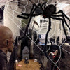 Telaraña de Halloween con araña gigante, espeluznante decoración para exteriores e interiores, ideal para fiestas