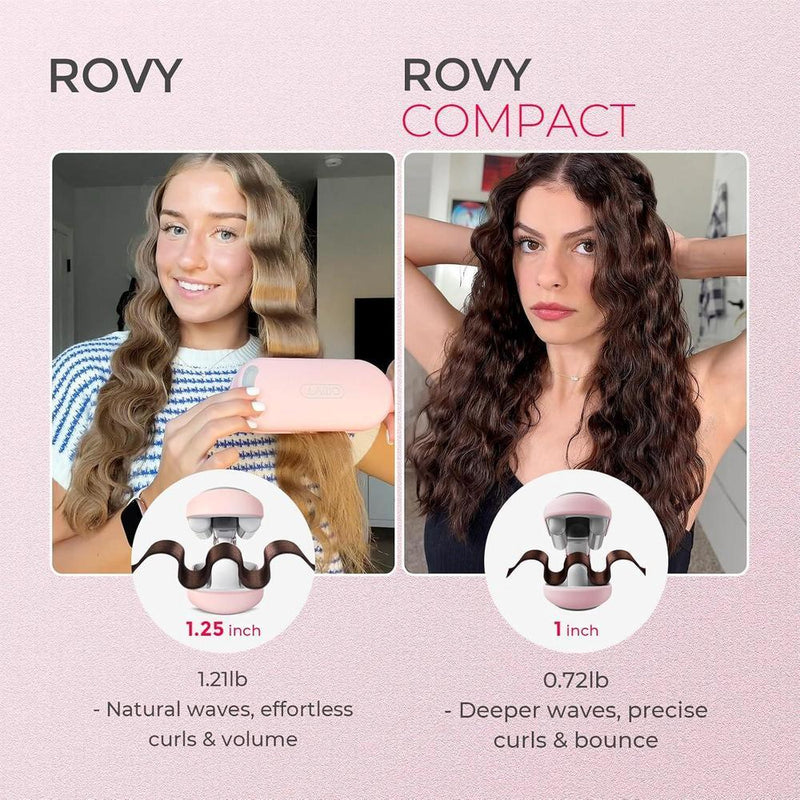 TYMO ROVY Rizador de pelo iónico con 3 barriles de cerámica, doble voltaje, antiquemaduras, fácil para crear ondas de playa