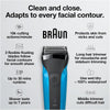 Afeitadora eléctrica en seco o húmedo Braun Series 3 310s, para hombres, recargable, azul