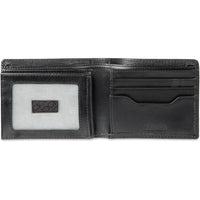 Billetera Calvin Klein de cuero con tecnología RFID, múltiples ranuras para tarjetas y ventana de identificación