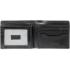 Billetera Calvin Klein de cuero con tecnología RFID, múltiples ranuras para tarjetas y ventana de identificación