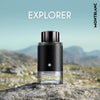 MONTBLANC Explorer Eau de Parfum con fragancia duradera de notas de salvia, sándalo y pachulí, estilo amaderado y aromático