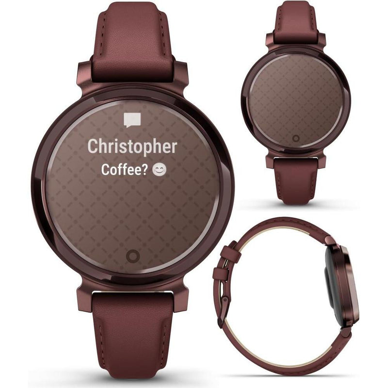 Garmin Lily 2 Classic - Smartwatch Elegante Para Mujer, Color Bronce Oscuro, Con Seguimiento De Salud Y Pagos Sin Contacto