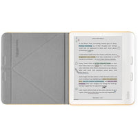 Kobo Libra Colour SleepCover | Amarillo mantequilla | Tecnología Sleep/Wake, soporte de 2 vías, cuero vegano, compatible