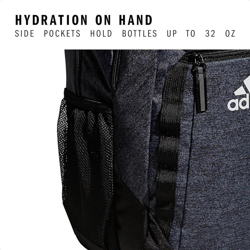 Mochila grande adidas Excel para hombres y mujeres, duradera para laptop y uso atlético
