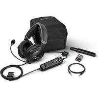 Bose Auriculares de aviación A30 con diseño cómodo, micrófono ajustable y cancelación de ruido, color negro