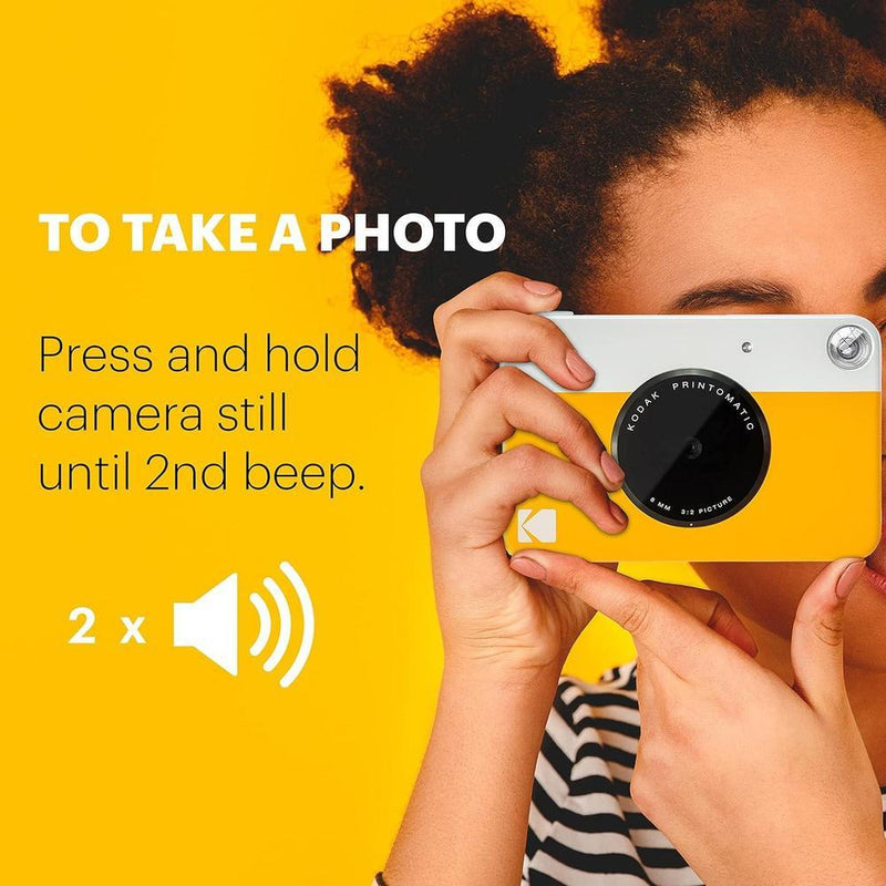 KODAK Printomatic Cámara digital con impresión instantánea a color en papel fotográfico ZINK con respaldo adhesivo