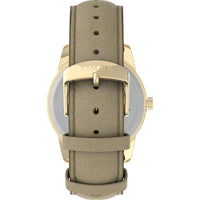 Reloj Timex Easy Reader para mujer con esfera clara, correa de cuero y resistencia al agua hasta 30 m